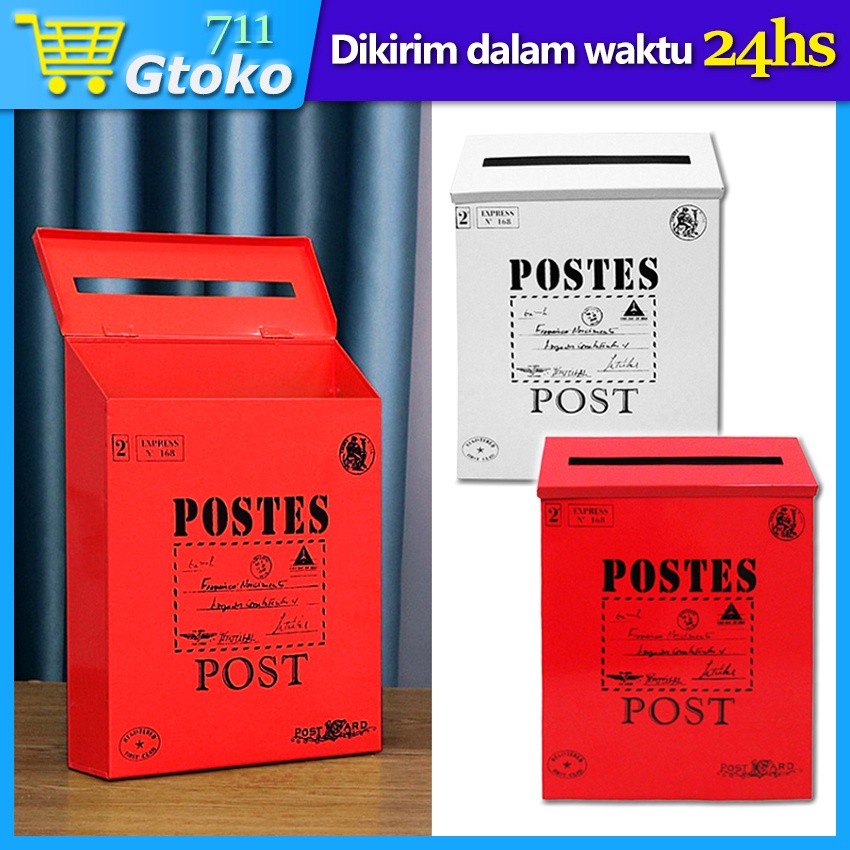 

NEW PRODUK Kotak Surat Pos Retro / Vintage Mail Box / Kotak Surat Rumah TERLARIS