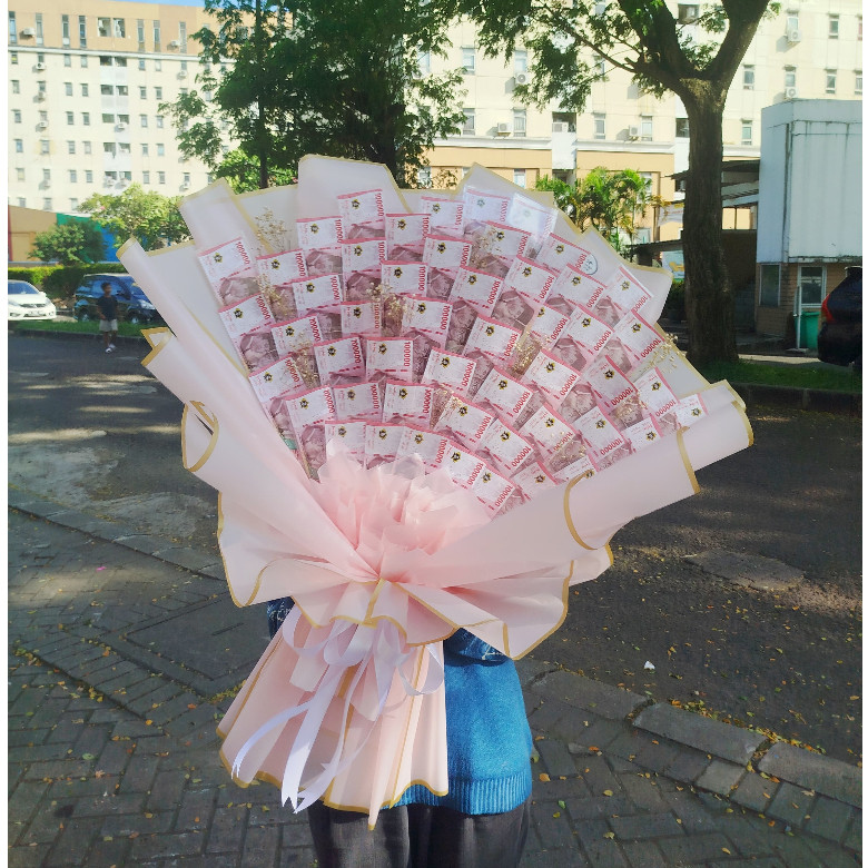 Money Bouquet Simple | Buket Uang Simpel Termurah | Kado Murah Bouquet Murah | Bunga Wisuda | Ulang 