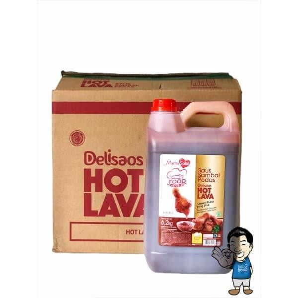 

Promo MamaSuka Saus Sambal Pedas Delisaos Hot Lava Halal- Chili Sauce 6.2 Kg