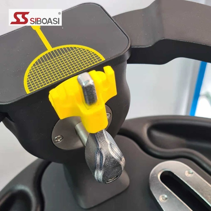 Dudukan Raket / Frame Holder Mesin Senar Siboasi ( Kuning )