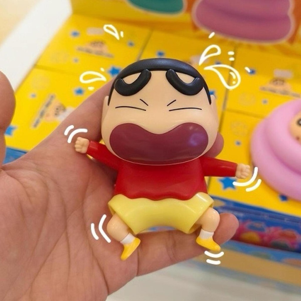 Mainan Crayon Shinchan Anak Miniatur Action Figur Sinchan Joget Goyang Lucu Figure Crayon Shinchan D