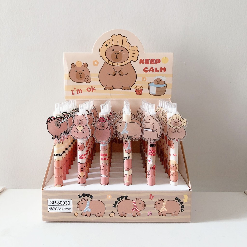 

Capybara Cute Ball Pen Per Pcs Pulpen Gel Ketebalan 0.5mm