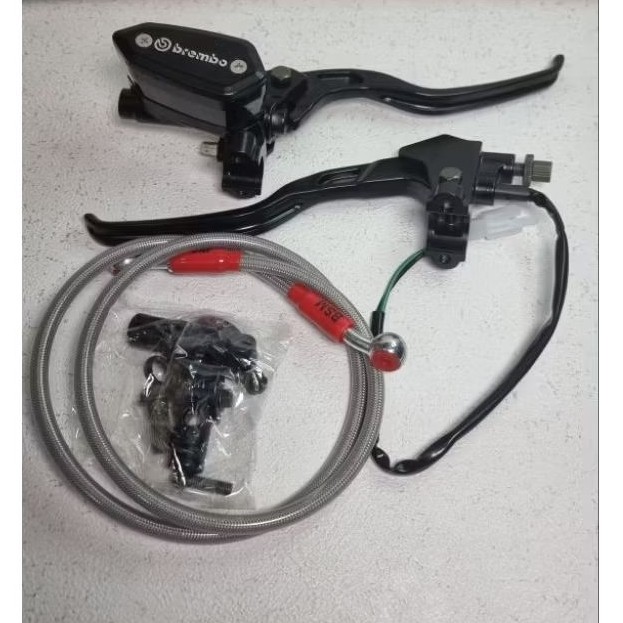 master rem set kanan kiri brembo oval plus selang rem beat vario mio scopy genio