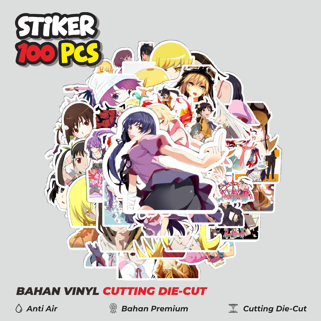 

Terbaru! 50 pcs Stiker Game Series Monogatari Karakter Mix 4 Dekorasi Lucu Kreatif untuk Notebook, Skateboard, HP