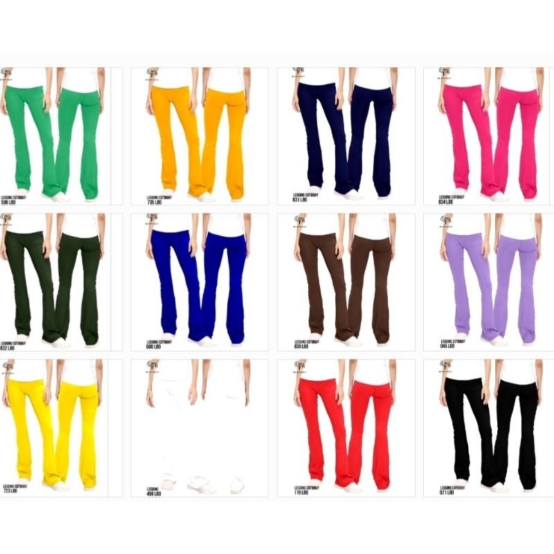 Ready Stock Celana Olahraga Legging Cutbray Sixpack