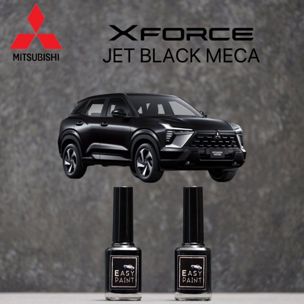 Cat Oles Mobil Jet Black Meca Mitsubishi XForce X Force Hitam Metalik Glitter 15ml