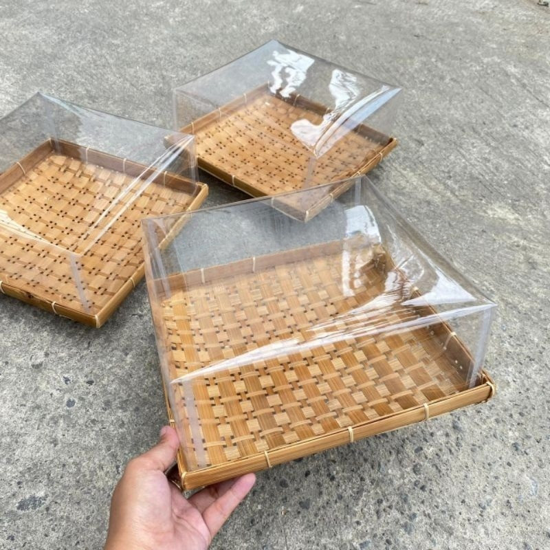 GROSIR BISA COD (READY STOCK)HAMPERS TUTUP MIKA PIRING KOTAK FREE MIKA /hantaran/seserahan/besekan/p