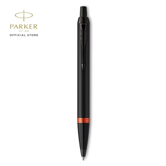 

Pen Parker IM Flame Orange Ring Black Trim Ballpoint
