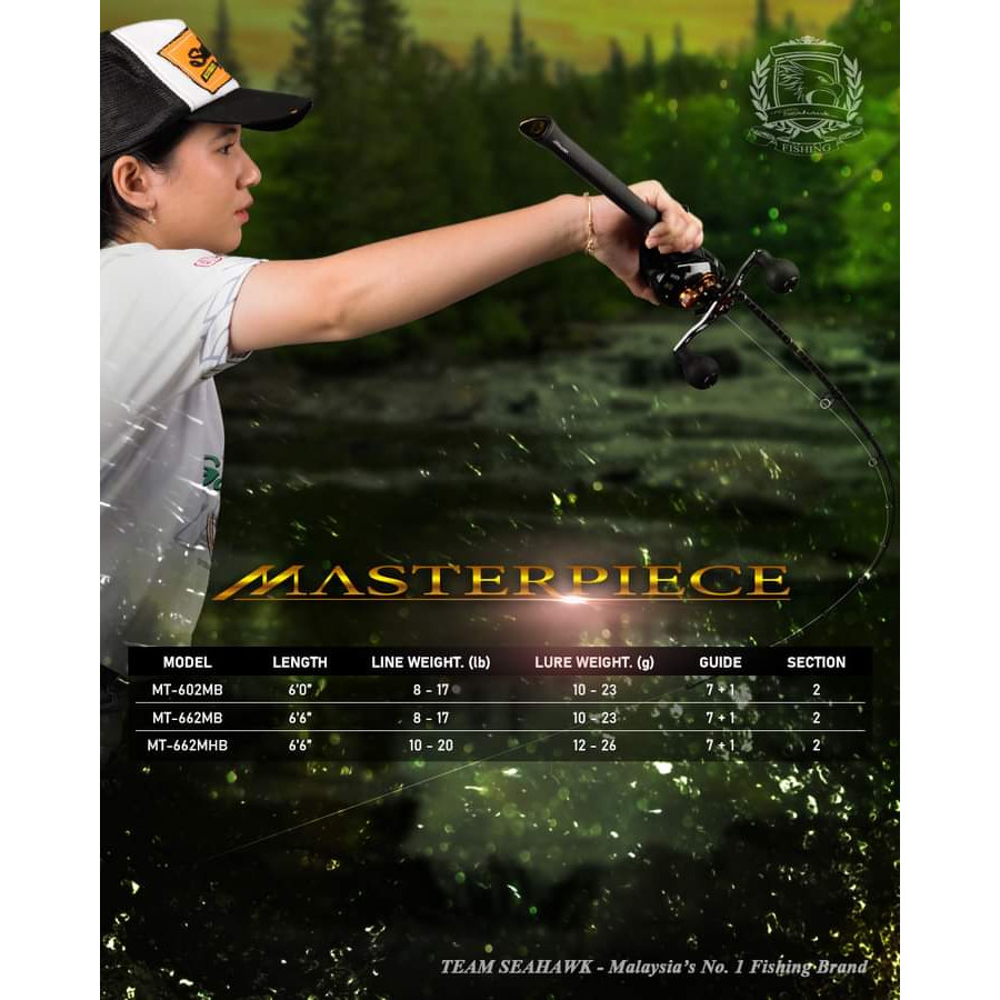 ZONA Joran pancing Seahawk Masterpiece 165cm-180cm Spinning Rod