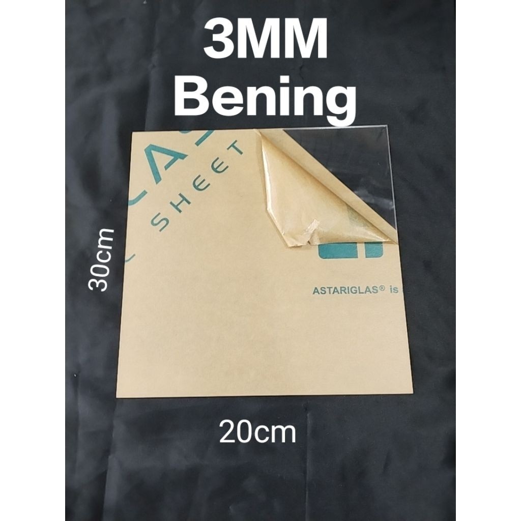 

Lembaran Akrilik Bening Tebel 3mm 30cm x 20cm