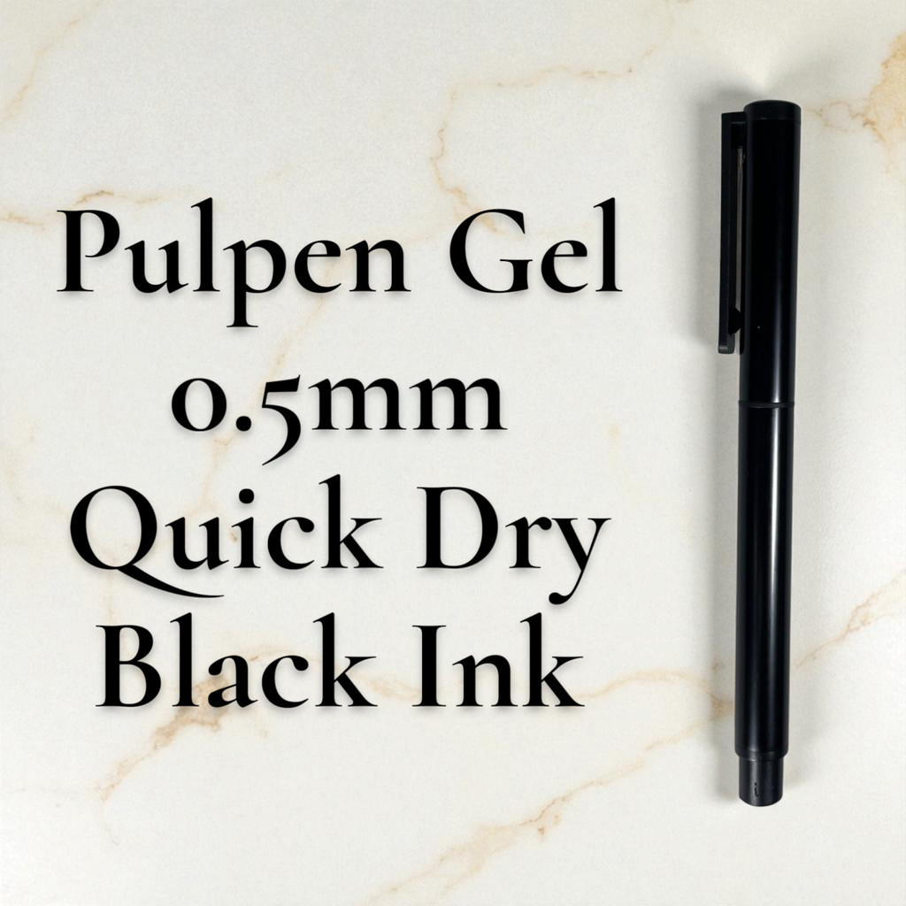 

SLTNSTR Kaco Pena Pulpen Gel 0.5mm TUBE Roller Quick Dry Black Ink 1 PCS - K80