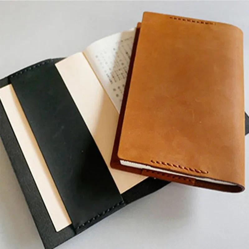 

Fromthenon Genuine Leather Cover for Ho-Bo A5 A6 Notebook Cover Planner Vintage Retro Diary Stationery Office & School Supplies