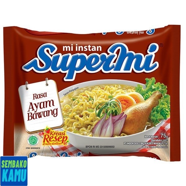 

Supermi Mie Ayam Bawang 75 gr