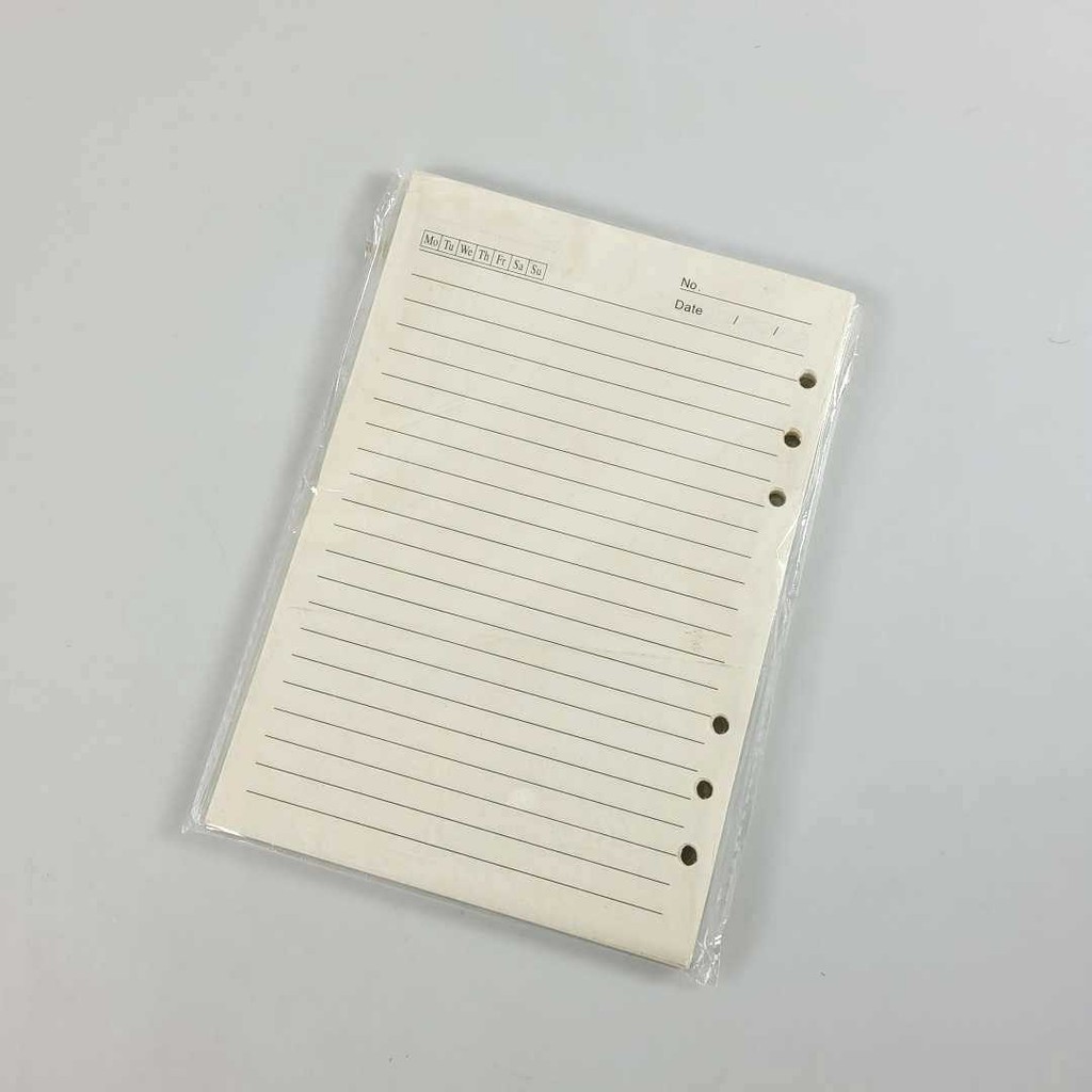 

SKSSSTR MINKYS Kertas Binder Loose Leaf Paper Refill 6 Lubang A5 80 Pages - MY5