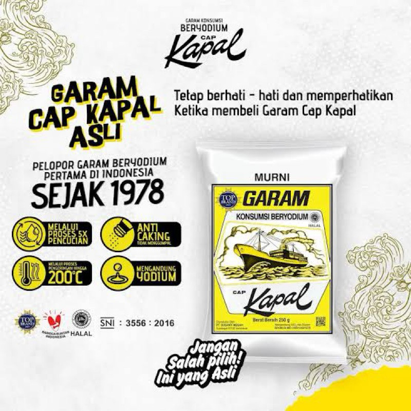

Garam Cap Kapal Asli (500gram)