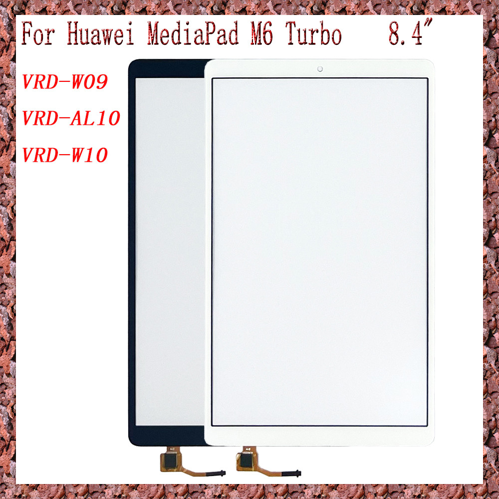 New For Huawei MediaPad M6 Turbo 8.4 VRD-W09 VRD-AL10 VRD-W10 Touch Screen + OCA LCD Front Glass Pan