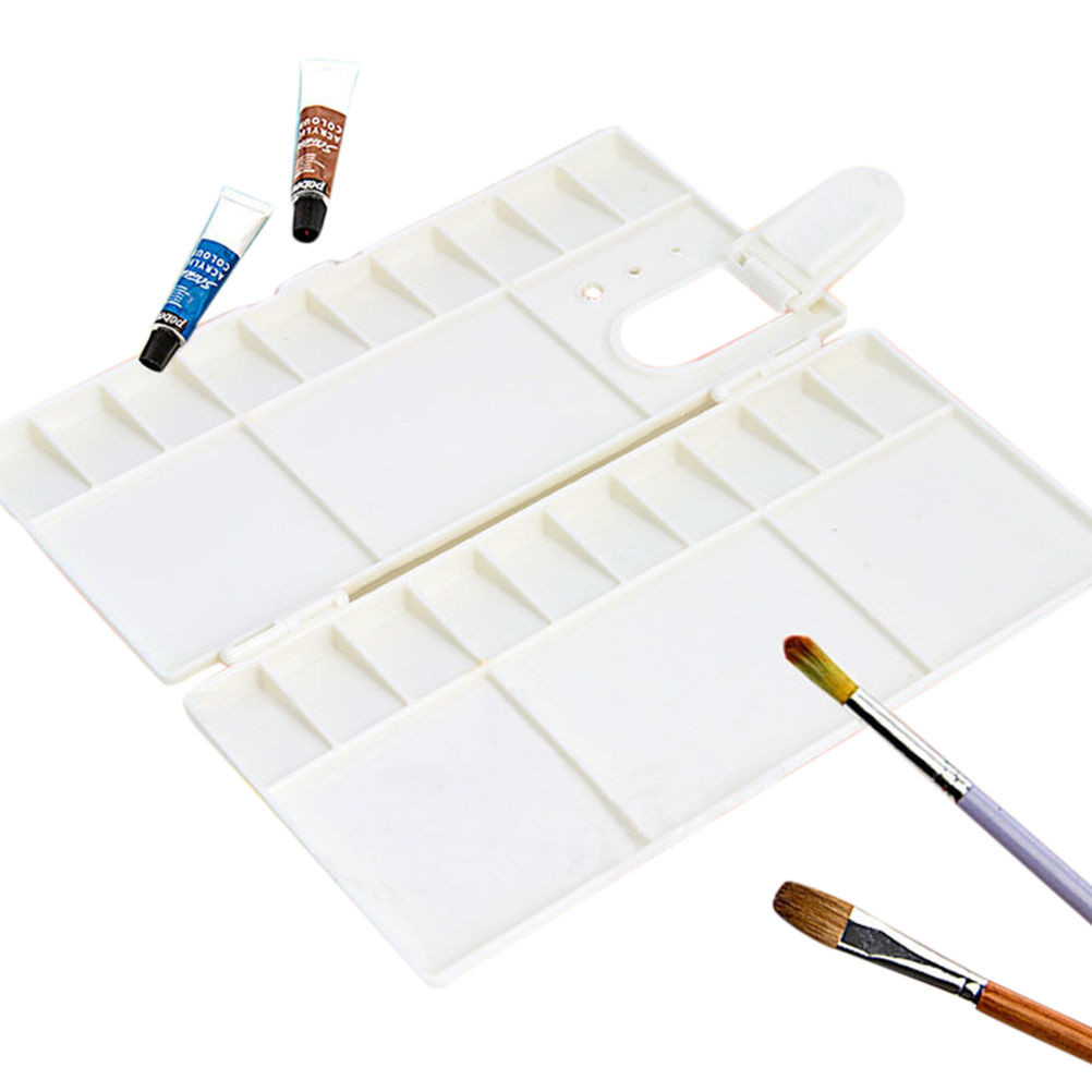 

1Pcs Plastic Palette White 33 Grids L Size Art Paint Tray Artist Oil Watercolor