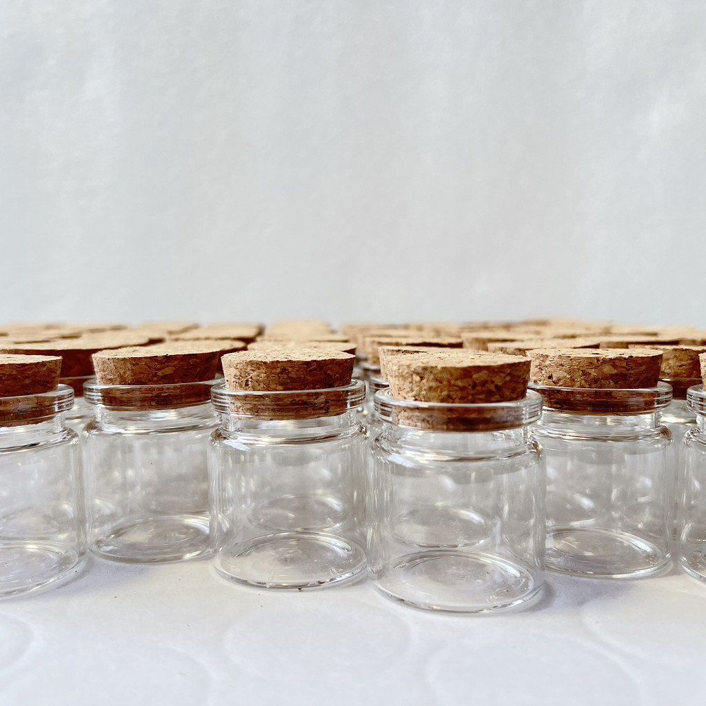 

12/24/36 Pcs 25ml Glass Bottles Cork Stopper Tiny Jars Test tube Mini Containers DIY Home Decor Wishing Bottles Wedding Gifts
