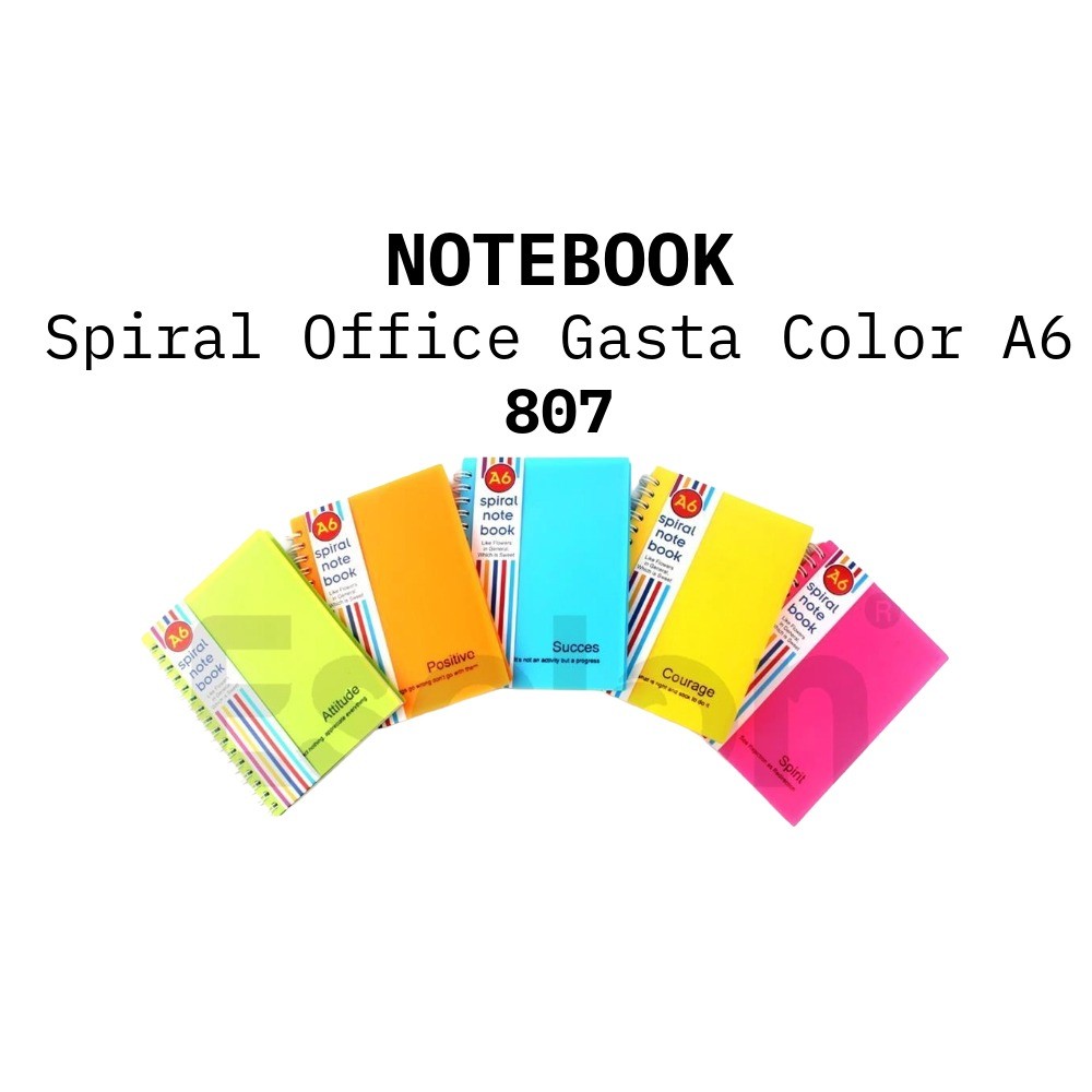 

❤️️Diary Spiral A6 GASTA 807 80lembar BNS 807 / Notebook A6 OFFICE❤️️