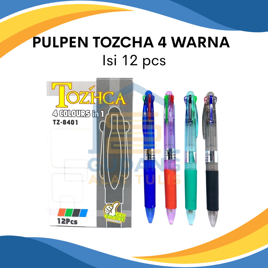 

PULPEN TOZHCA 4 WARNA PER LUSIN (12PCS)