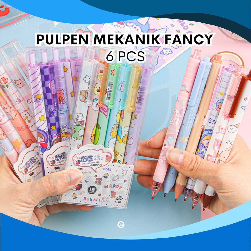 

PULPEN GEL 0.5 FANCY MODEL CETEK MEKANIK PER BOX ISI 6 PCS