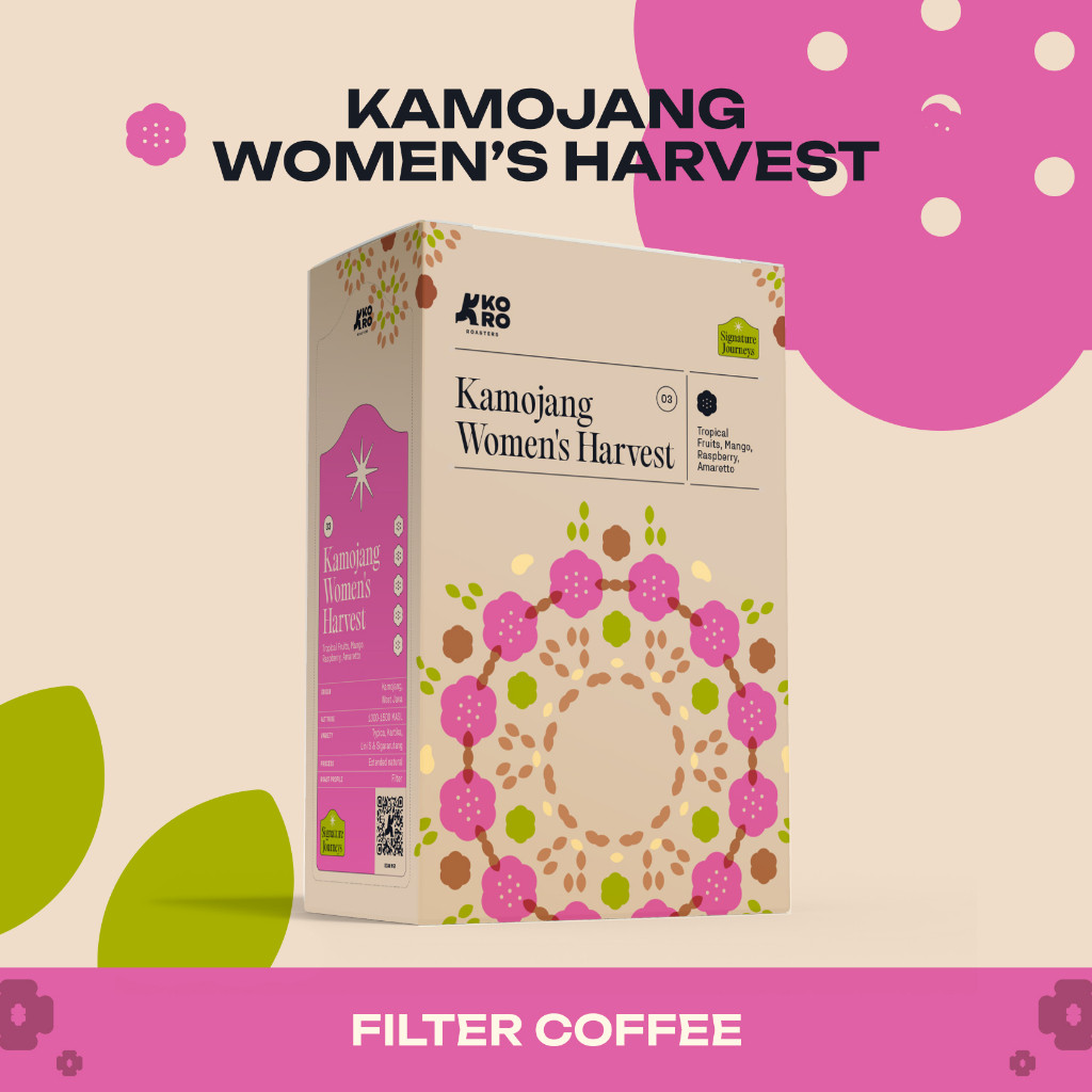 

KORO ROASTERS Arabica Kamojang Women's Harvest Biji Kopi Filter Roast Single Origin Specialty Coffee
