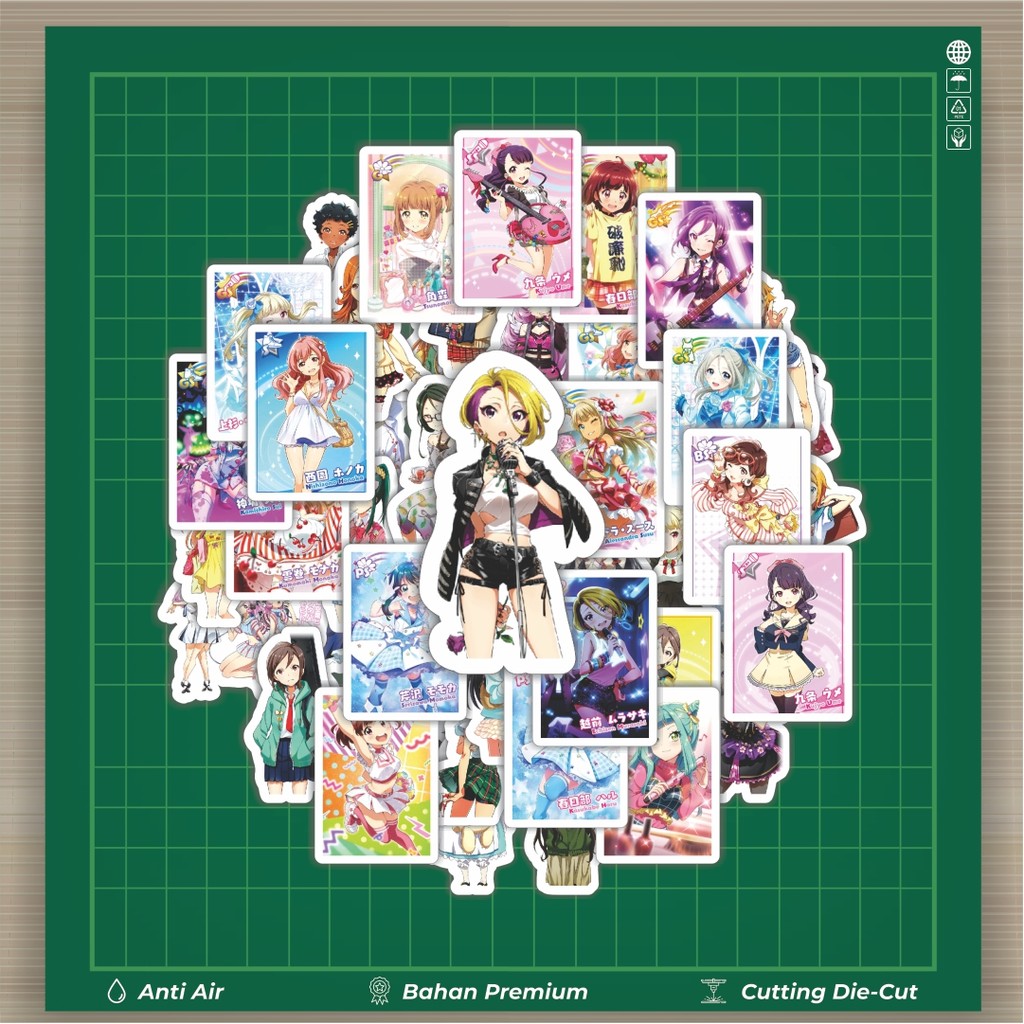 

HOT 50 PCS STIKER Stiker Game Series Tokyo 7th Sisters Karakter Mix Stiker Fashion Cars Decal Dingin Kartu Album Custom Vinyl Anti Air- Sticker Aesthetic Buku Journal Koper Casing HP Tablet Laptop Helm Motor Botol Minum