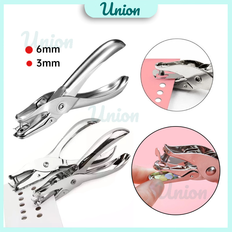 

3mm/6mm Perforator 1Lubang Pembolong Kertas Punch / Perforator Cocok Buat Hang Tag