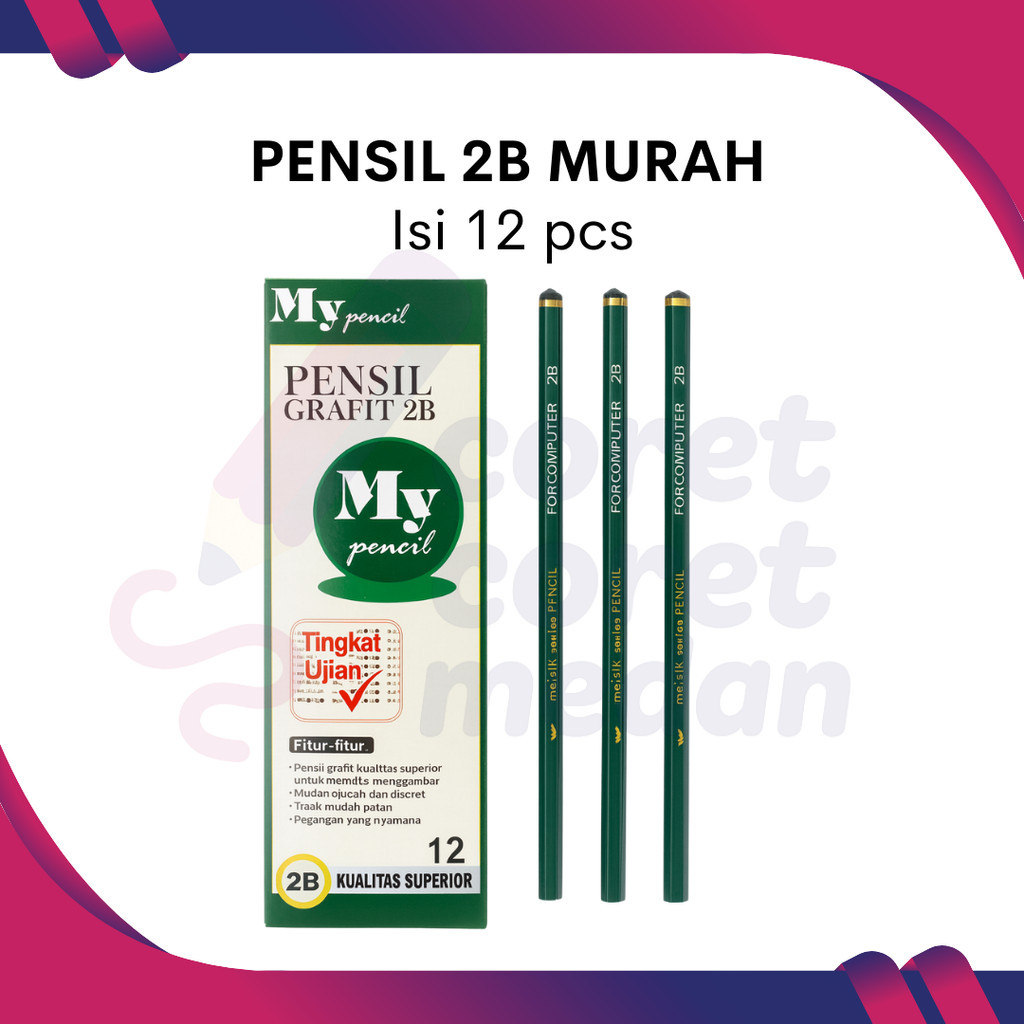 

PENSIL KAYU MURAH 1 BOX ISI 12 PCS