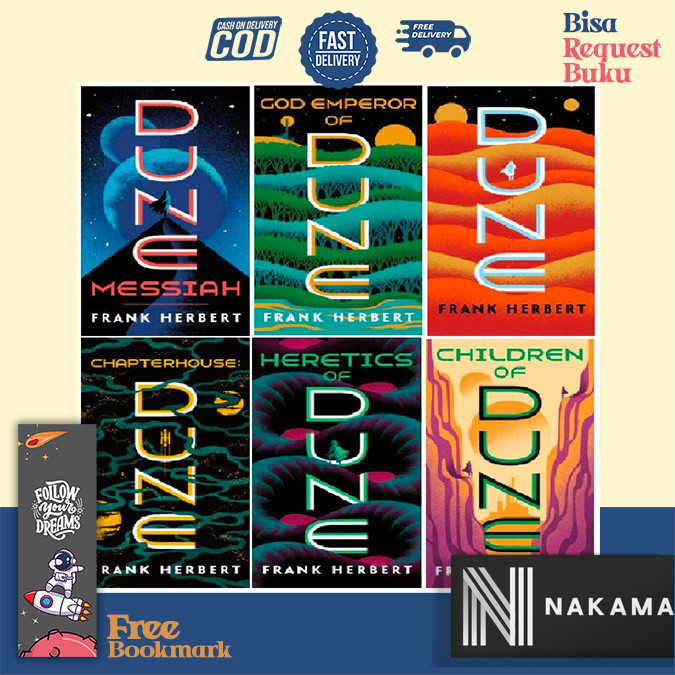 BUNDLE / COMPLETE Dune Series Set (6 Books) Dune | Dune Messiah | Children of Dune | God Emperor of 