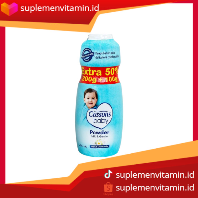 Cusson Baby Powder 200g Blue Mencegah ruam popok dan iritasi kulit