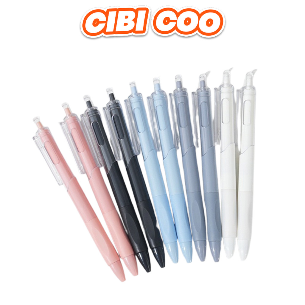 

CIBICOO Pulpen Netral H1039 Set 5 Pcs Pena 0.55mm Alat Tulis Sekolah Dan Kantor Gel Retractable Cepat Kering