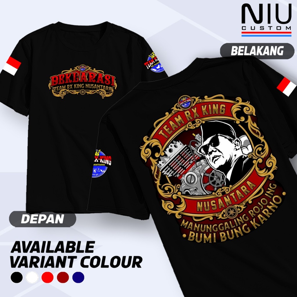 Kaos Jamnas Team Nusantara Rx King Official , Kaos YRKI, Kaos Jamnas Istimewa