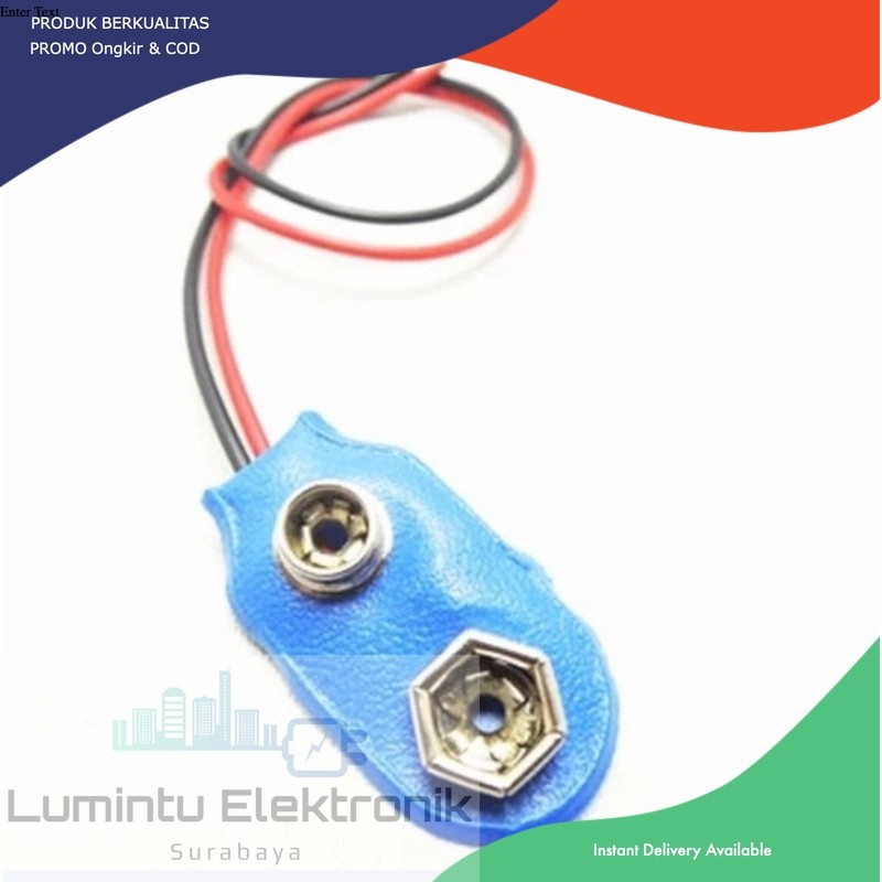 Soket baterai 9 volt