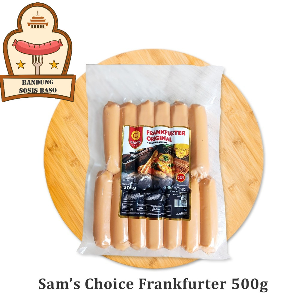 

Sosis Sapi Frankfurter Sam Choice isi 13 - Ukuran Jumbo, Kualitas Premium