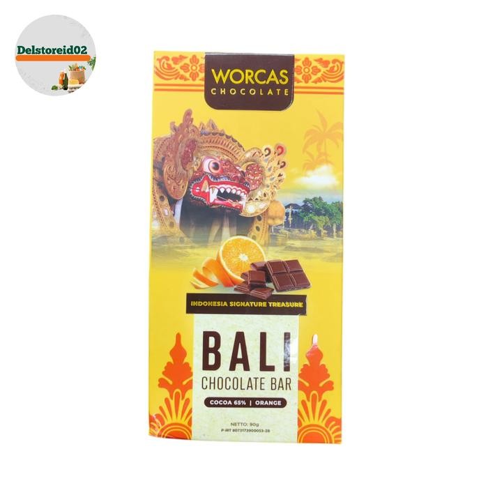 

Worcas chocolate bali bali chocolate bali cocoa 65% orange 90 gram
