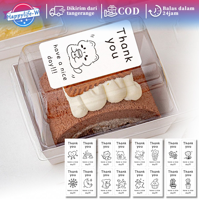 

​​Sticker Ucapan Terima Kasih 100PCS Terimakasih Sticker / Sticker Segel Kado & Kemasan