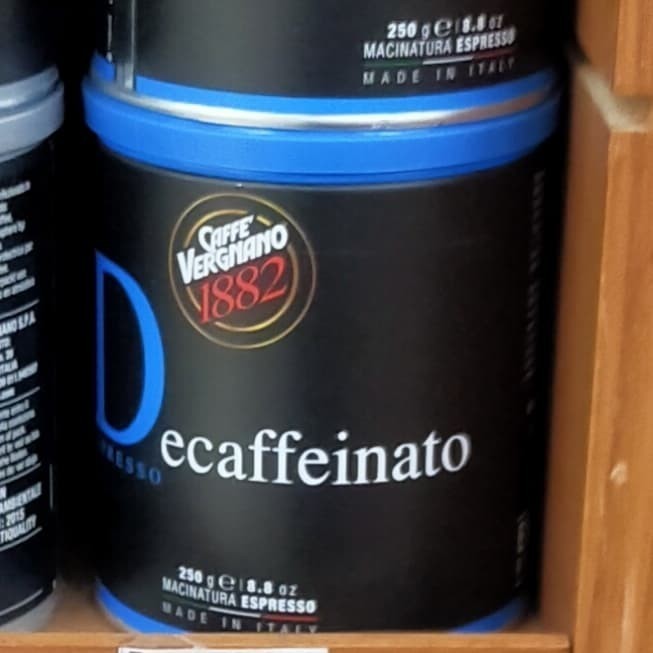 

Cafe Vergnano Decaffeinated coffe 250gr kopi