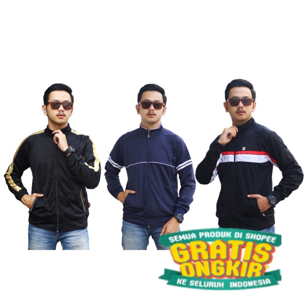 jaket olahraga bola futsal sepeda jogging lari tracktop jersey polos unisex/ Pink Merah Ungu