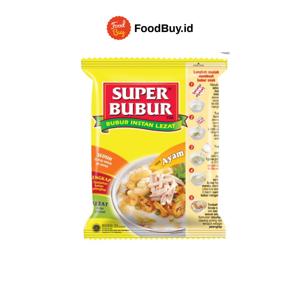 

Super Bubur Rasa Ayam 45gr
