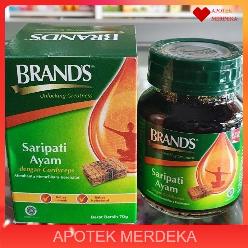 

Brand's Sari Pati Ayam Essence of Chicken botol 70 gram Cordyceps