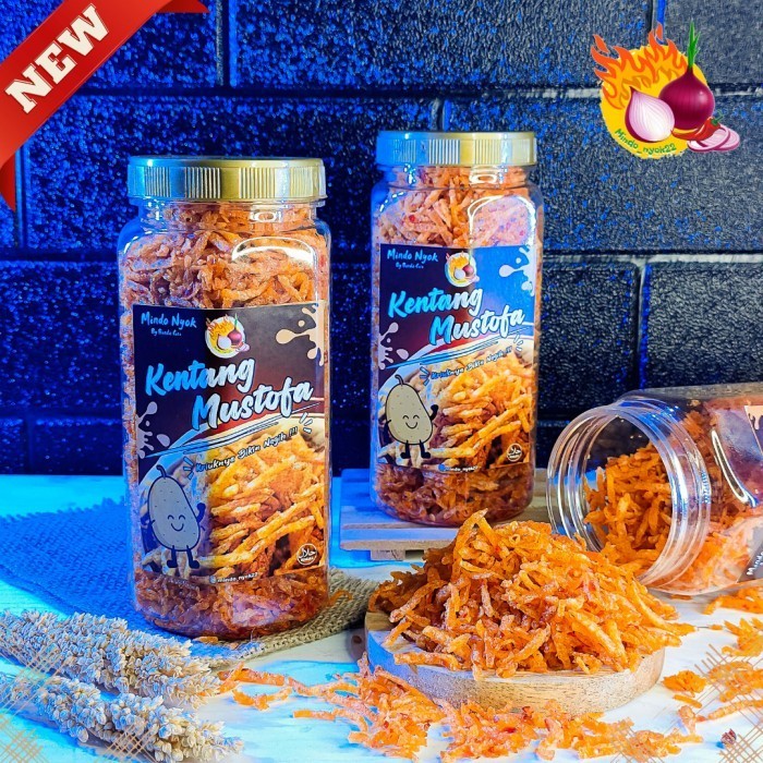 

HEMAT! Kentang Mustofa Pedas Manis Toples 600ml ( by Mindo_Nyok22 )