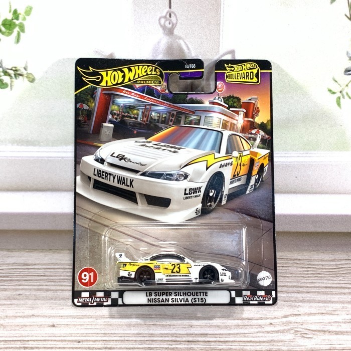 HOTWHEELS PREMIUM LBWK NISSAN SILVIA S15 PUTIH BOULEVARD HOT WHEELS