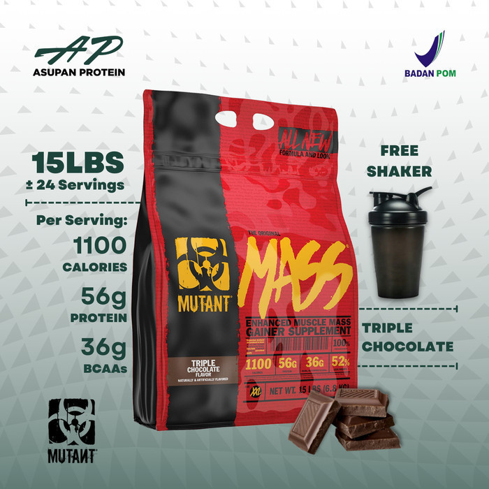 Mass Gainer Mutant Mass 15 LBS Muscle Mass Gainer