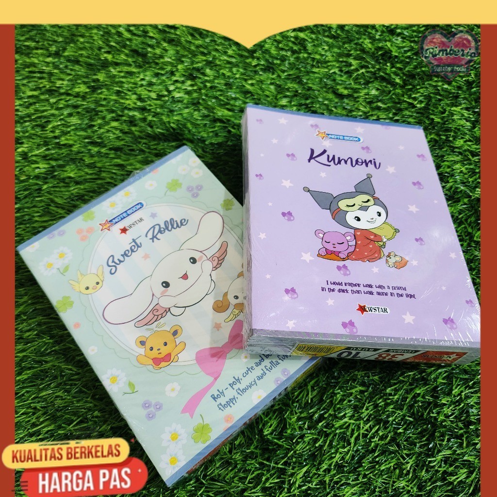 

BUKU TULIS NEWSTAR 38 LEMBAR KARAKTER LUCU KUROMI CINNAMOROL ISI 10