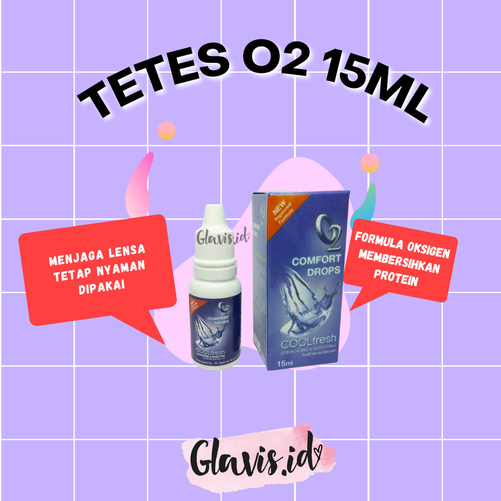 Tetes O2 15ml Comfort Drops Mata Softlens Cool Fresh
