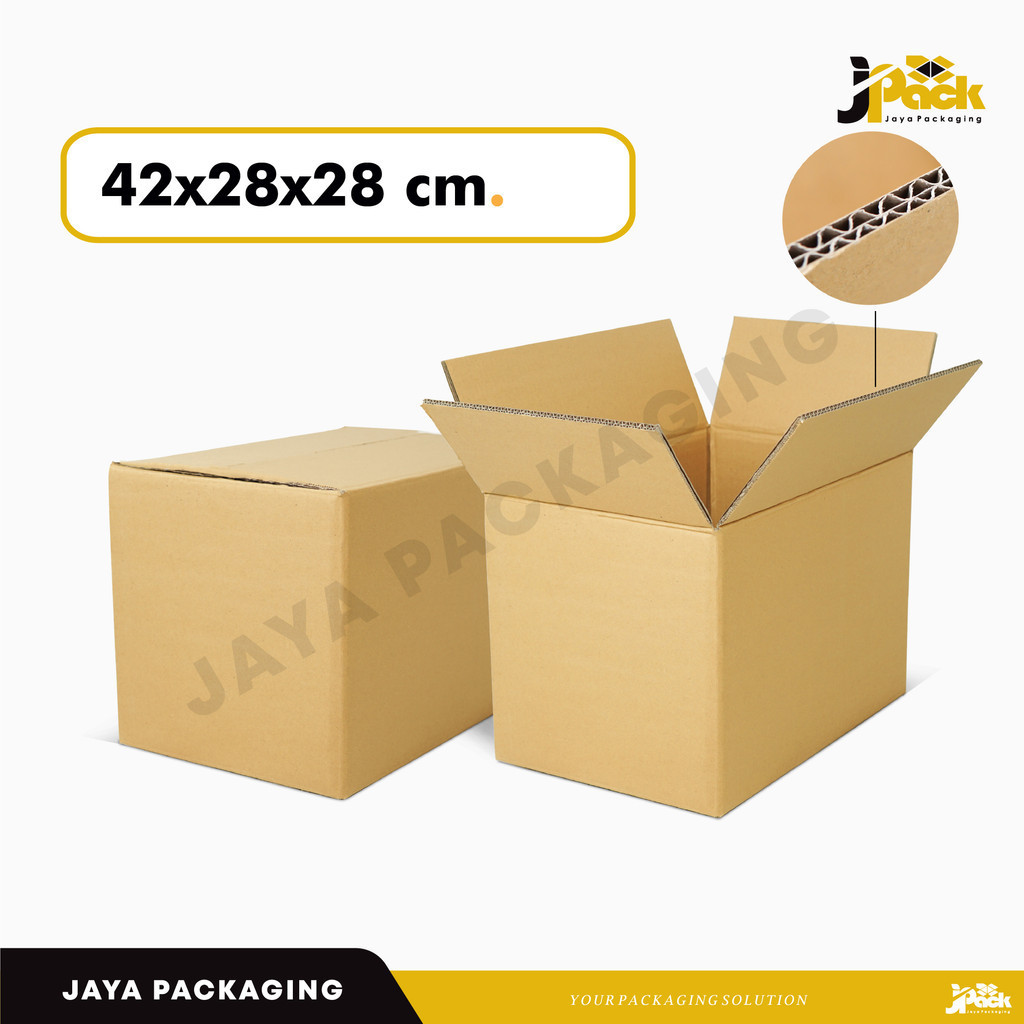

Box Double Wall 42x28x28 cm. Box/Karton/Kardus/Kotak/Normal/Amdk/BoxNormal/A1/Tinggi28