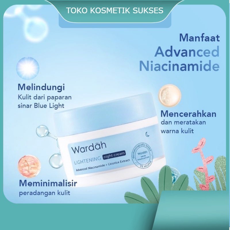 WARDAH LIGHTENING DAY AND NIGHT CREAM | night cream wardah