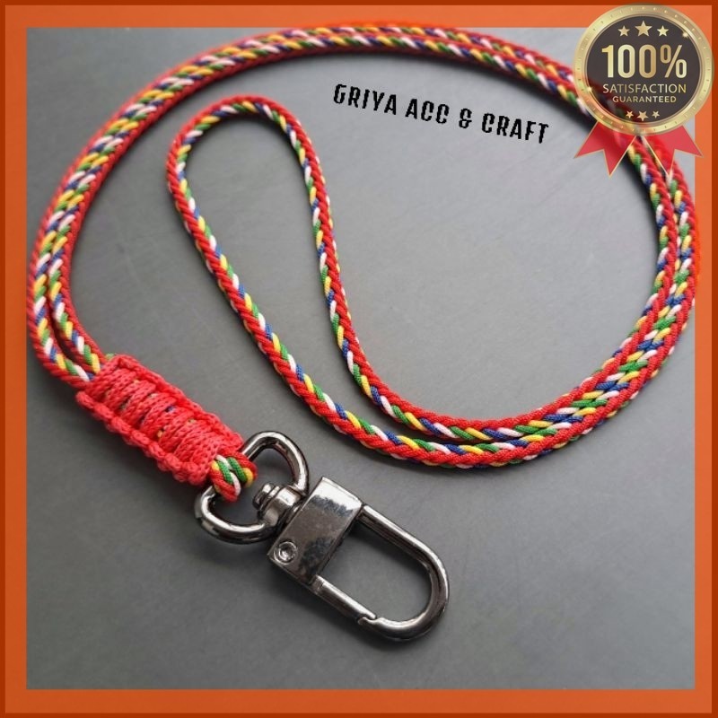 

9099758 ~ Tali Lanyard Id Card Gantungan Kunci Tali Puja Panca Warna