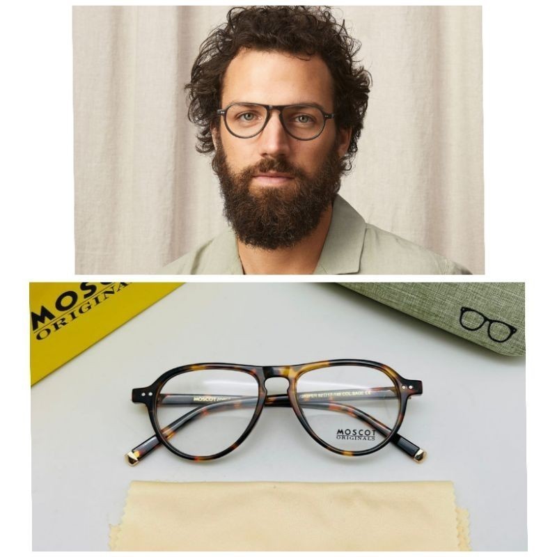 PAKET FRAME KACAMATA MOSCOT JASPER UNISEX LENSA ANTIRADIASI BLUERAY PHOTOCROMIC BLUECROMIC